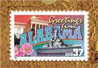 GREETINGS FROM ALABAMA POSTCARD PUZZLE (5 PACK)