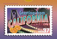 GREETINGS FROM CALIFORNIA POSTCARD PUZZLE ( 5 PACK )