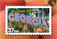 GREETINGS FROM GEORGIA POSTCARD PUZZLE ( 5 PACK )