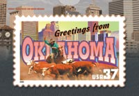 GREETINGS FROM OKLAHOMA POSTCARD PUZZLE( 5 PACK )