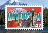 GREETINGS FROM WASHINGTON POSTCARD PUZZLE( 5 PACK )