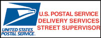 "Delivery Services Street Supervisor" Logo Magnetic Sign