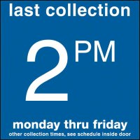 COLLECTION BOX DECALS - 2:00 P.M.