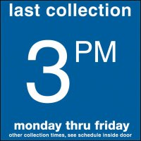 COLLECTION BOX DECALS - 3:00 P.M.