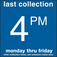 COLLECTION BOX DECALS - 4:00 P.M.