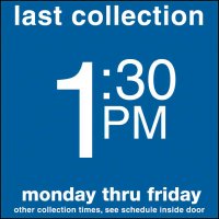 COLLECTION BOX DECALS - 1:30 P.M.