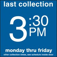 COLLECTION BOX DECALS - 3:30 P.M.