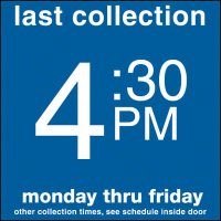 COLLECTION BOX DECALS - 4:30 P.M.