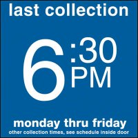 COLLECTION BOX DECALS - 6:30 P.M.