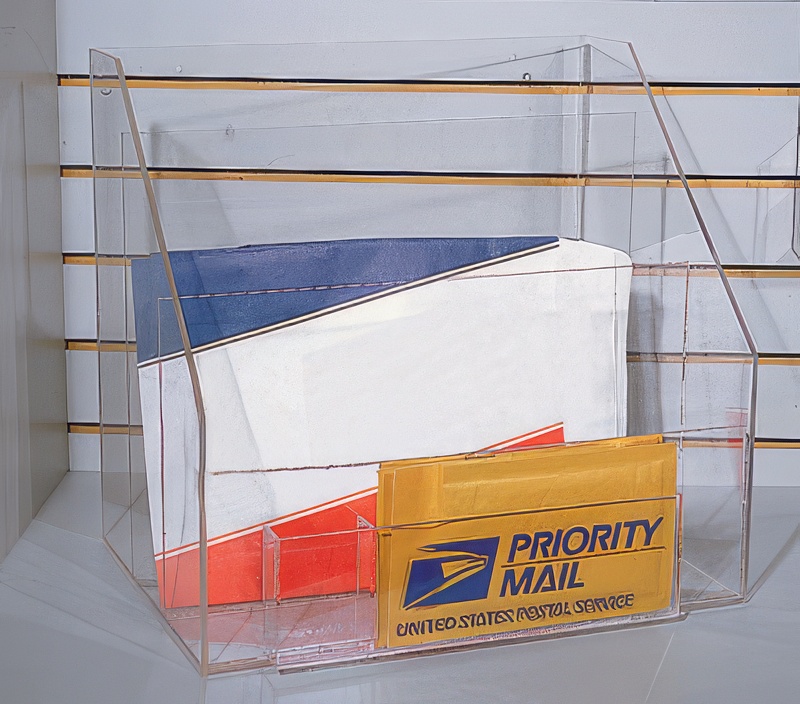 Priority Mail Forms Holder; Slatwall