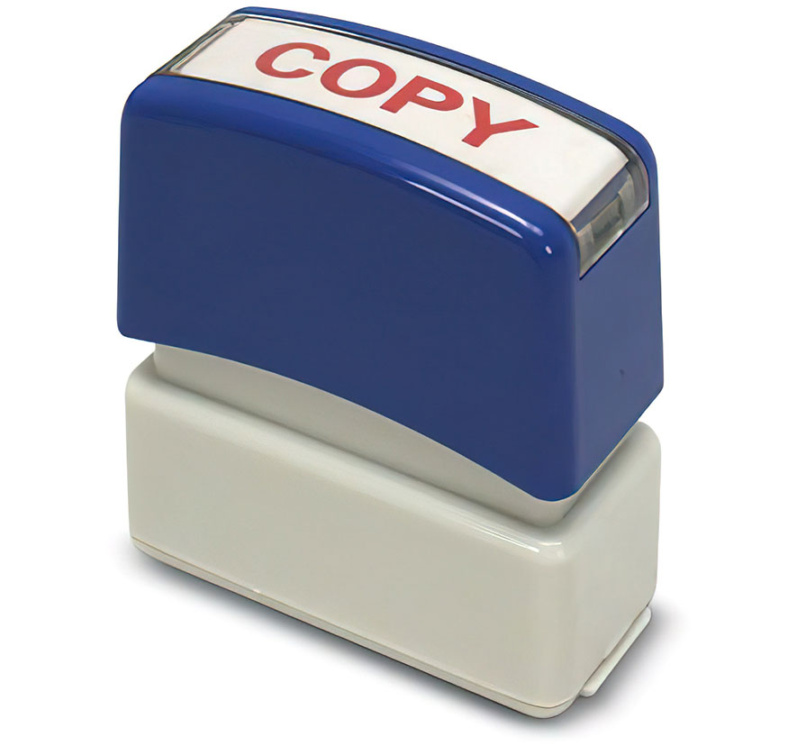 "Copy" Pre-Inked Small Counter Stamp
