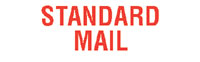 "Standard Mail" Pre-Inked Small Counter Stamp