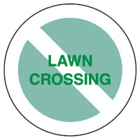 No Lawn Crossing