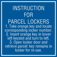 12" X 12" "INSTRUCTIONS FOR PARCEL...."