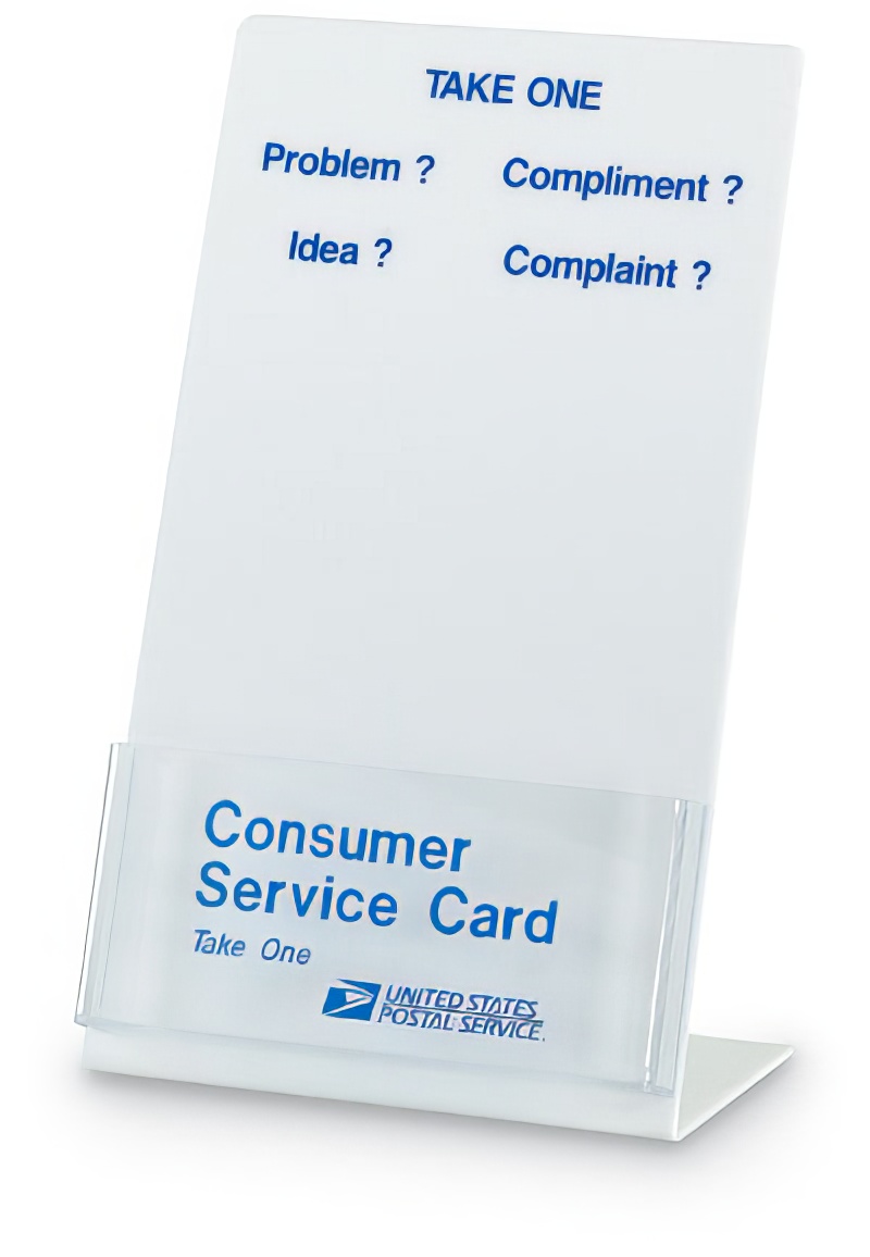 Consumer Service Card Holder