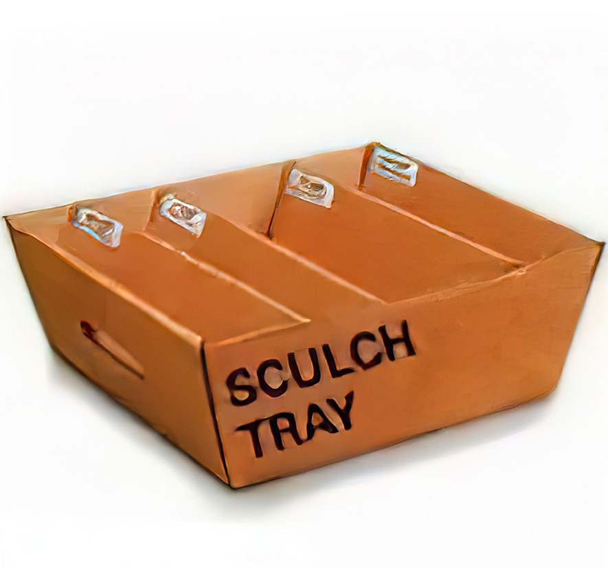 Corrugated Portable Sculch Tray