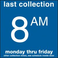 COLECTION BOX DECALS - 8:00 A.M.