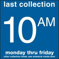 COLLECTION BOX DECALS - 10:00 A.M.