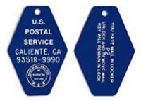 VEHICLE KEY TAGS - 2 SIDED -NUMBERED