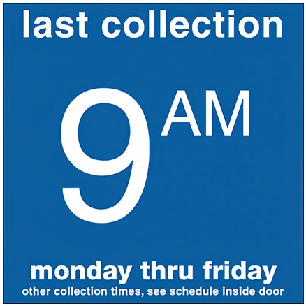 Collection & Relay Box Signs