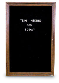24" x 36" Wood Enclosed Letterboard