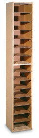 15 Compartment Vertical Hold Mail Bin