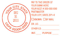 N17-961 PAY TO THE ORDER OF / DATER