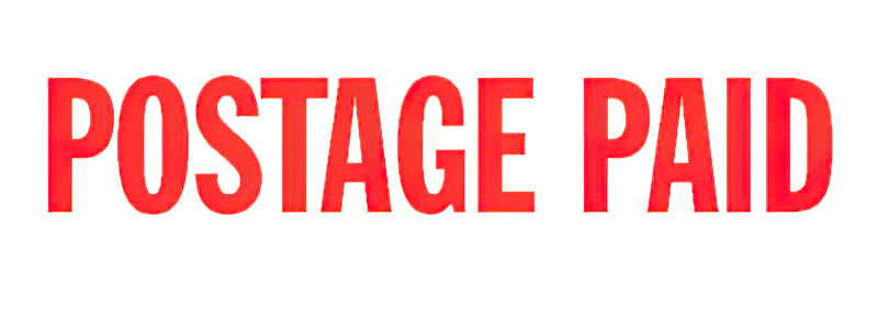 EA19,UPGRADE RUBBER STAMP-POSTAGE PAID