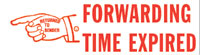 Forwarding Time Expired Rubber Stamp