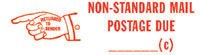 Non-Standard Mail Rubber Stamp