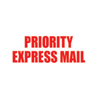"Priority Express Mail" Pre-Inked Counter Stamp