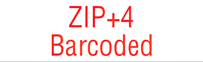 N10-142 ZIP + 4 BARCODED PREINKED STAMP