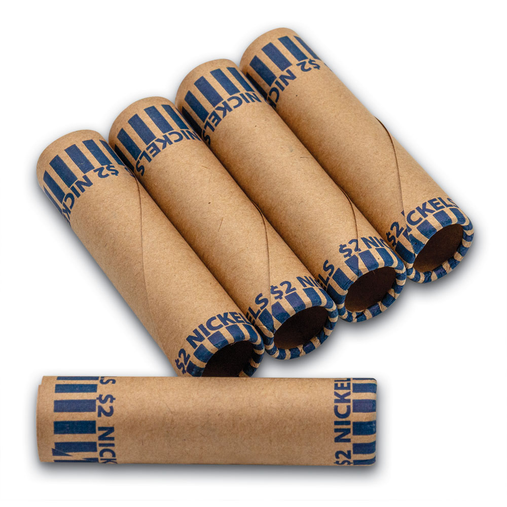 Cartridge Coin Wrappers - 40 nickels (1,000)