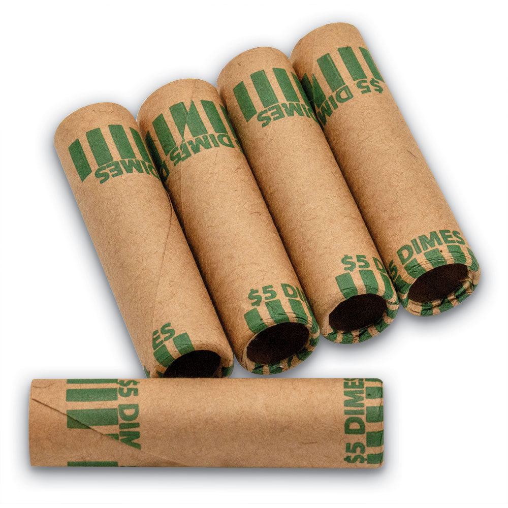 Cartridge Coin Wrappers - 50 dime (1,000)