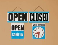 Large Open/Closed Reversible Sign