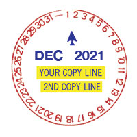 N77-132 TIME STAMP WITH 2 LINES
