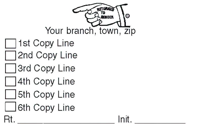 N16-000 1ST CELL YOUR BRANCH-CUSTOM