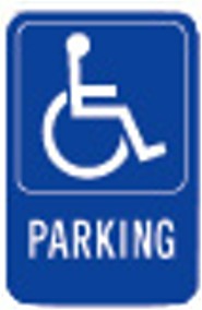 12" x 18" Handicap Parking Sign