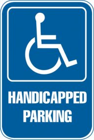 12" x 18" Handicapped Parking Sign