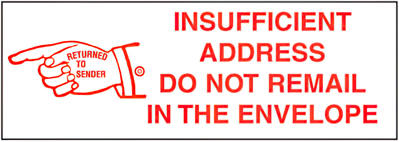 EA19,UPGRADE RUBBER STAMP-INSUFFICIENT A
