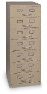 7 DRAWER FILING CARD CABINET