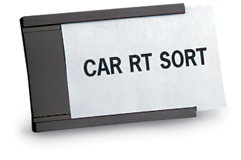 2" X 6" MAGNETIC LABEL HOLDER,12/BAG