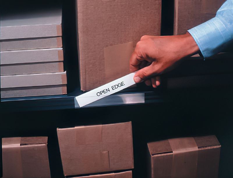 OPEN EDGE LABEL HOLDER, 1" X 6"