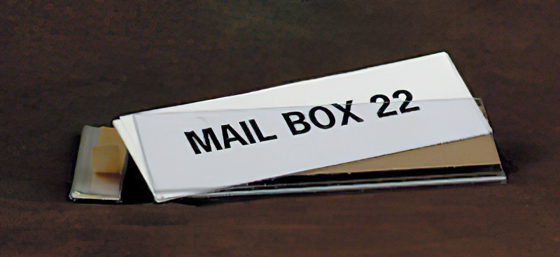 OPEN EDGE LABEL HOLDER, 1.5" X 6"