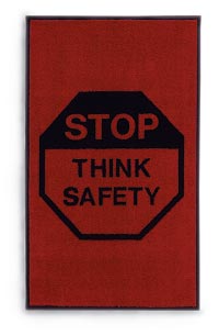 3' x 5' Safety Mat - "Stop/Think"