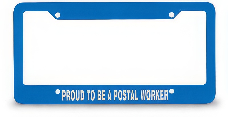 "Proud to Be a Postal Worker" License Plate Frame