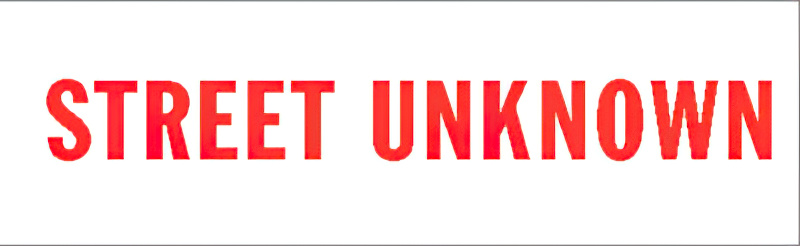 N10-142 STREET UNKNOWN... STAMP