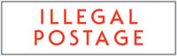 EA07,UPGRADE RUBBER STAMP ILLEGAL POSTAG
