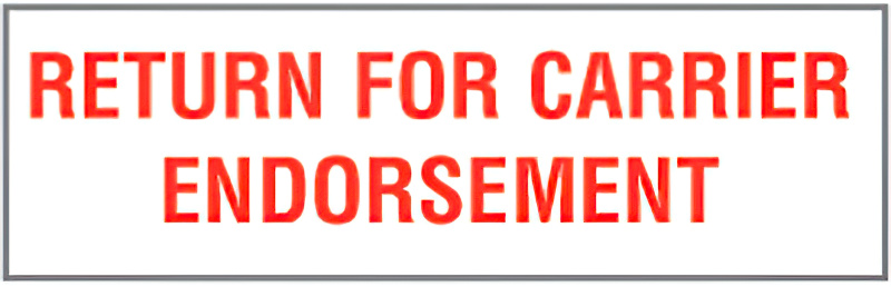 EA07,UPGRADE RUBBER STAMP RETURN FOR CAR