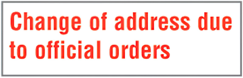 EA07,UPGRADE RUBBER STAMP CHANGE OF ADDR